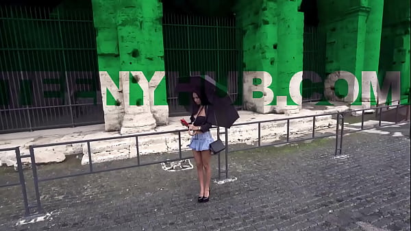 Italian Hottie’s Bouncing Tits Outshine Rome’s Best View!