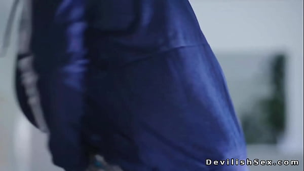 Dark haired teen athlete seduces and fucks coach