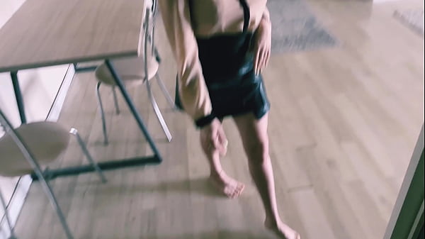 Blonde Realtor Shows Me Apartment and Gets Her Tight Pussy Fucked Hard on the Couch